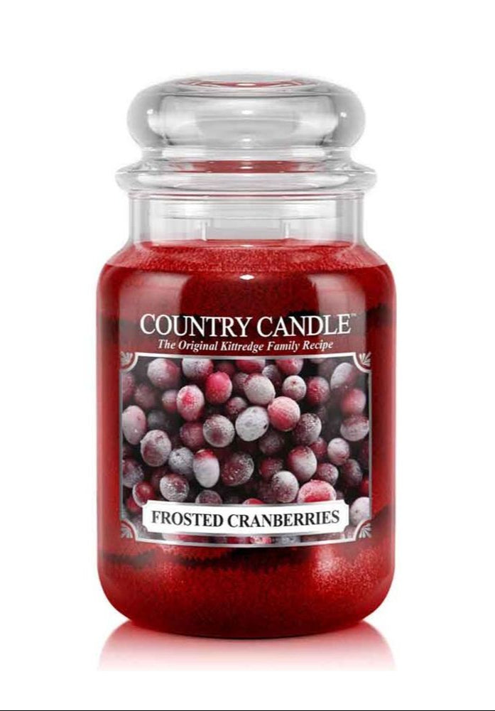 Frosted Cranberries Large Jar | Soy Candle - Kringle Candle Israel