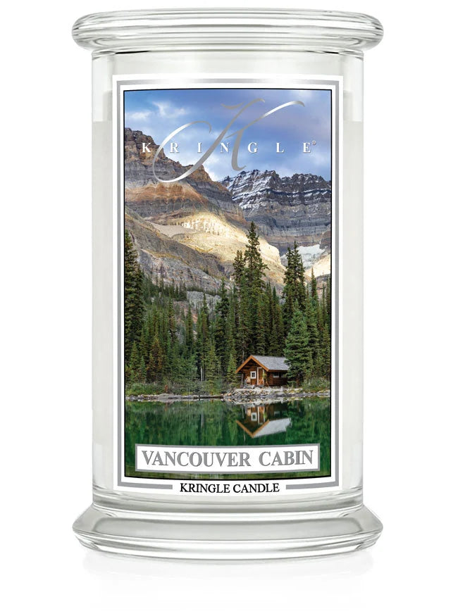 Vancouver Cabin Large Jar NEW! | Soy Candle - Kringle Candle Israel