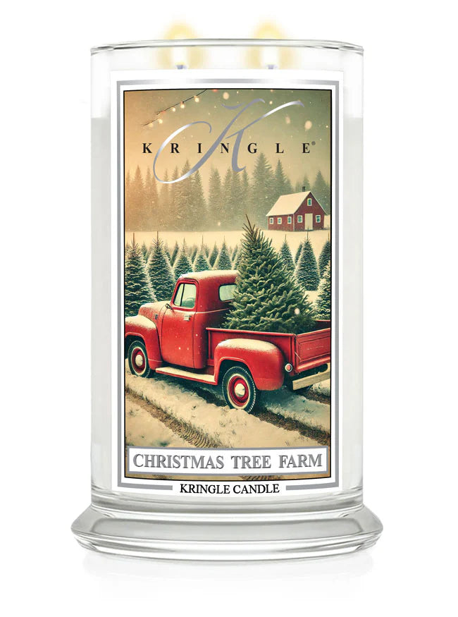 Christmas Tree Farm Large Jar NEW! | Soy candle - Kringle Candle Israel