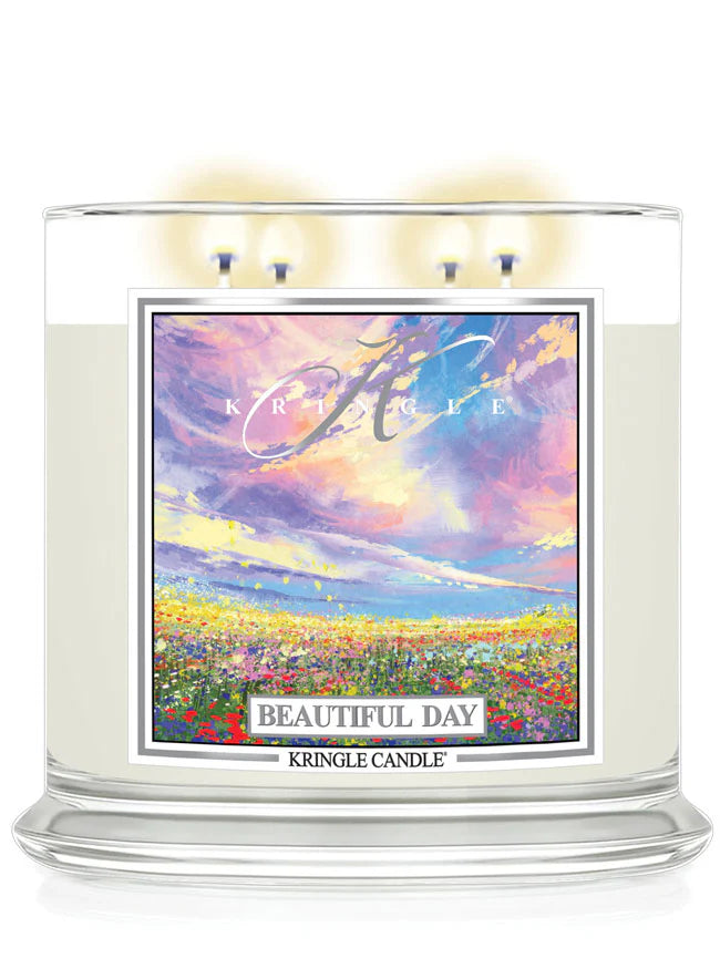 Beautiful Day XL Jar 4-Wick NEW! | Soy Candle - Kringle Candle Israel