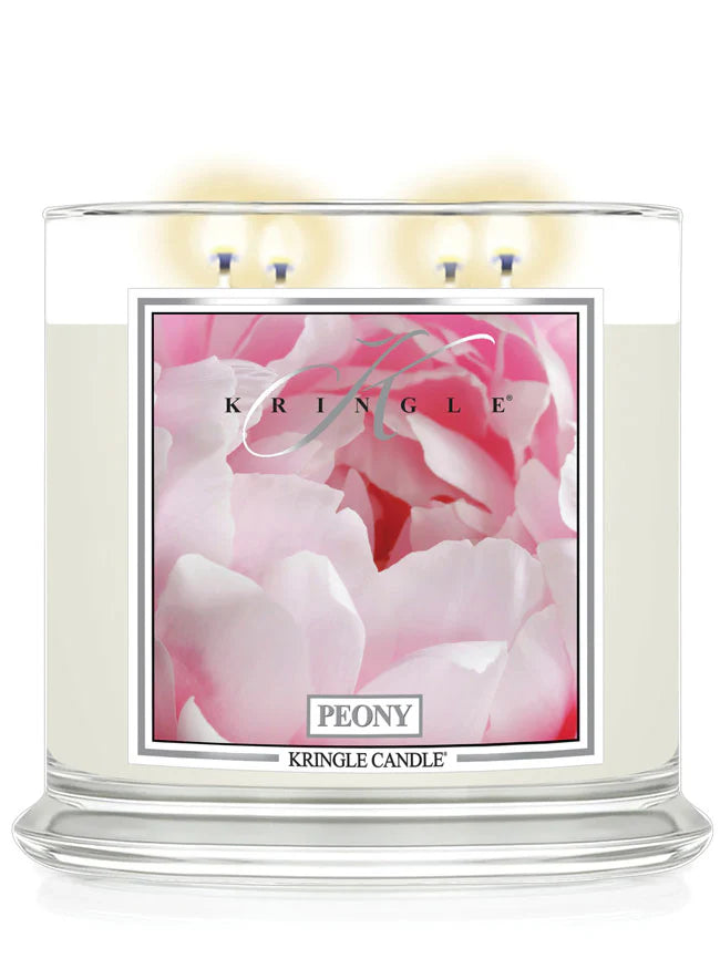 Peony XL Jar 4-Wick NEW! | Soy Candle - Kringle Candle Israel