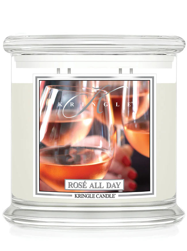 Rosé All Day XL Jar 4-wick NEW! | Soy Candle - Kringle Candle Israel