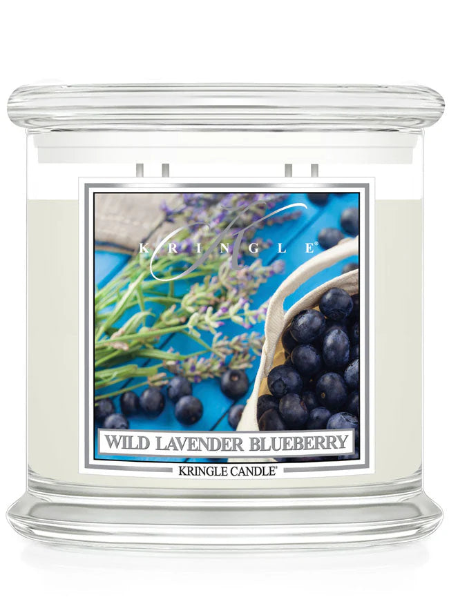 Wild Lavender & Blueberry XL Jar 4-Wick NEW! | Soy Candle - Kringle Candle Israel