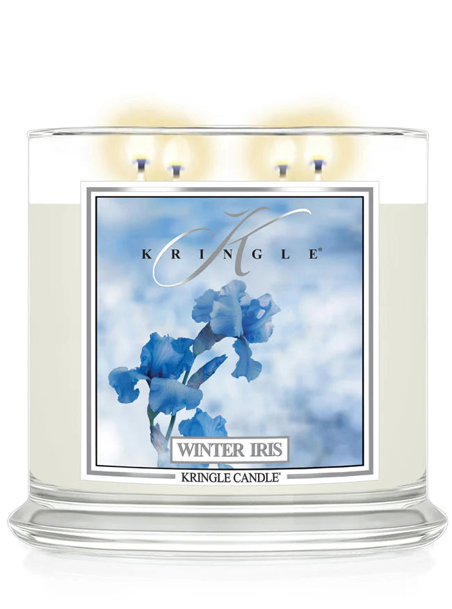Winter Iris XL Jar 4-Wick NEW! | Soy Candle - Kringle Candle Israel