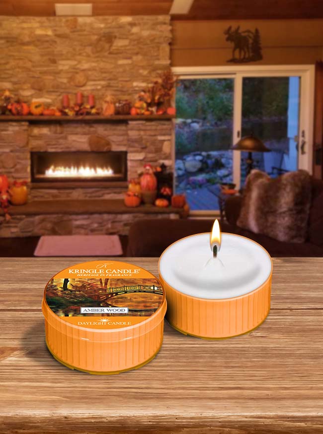 Amber Wood | DayLight - Kringle Candle Israel