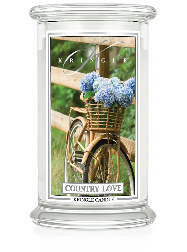 Country Love Large Jar NEW! | Soy candle - Kringle Candle Israel
