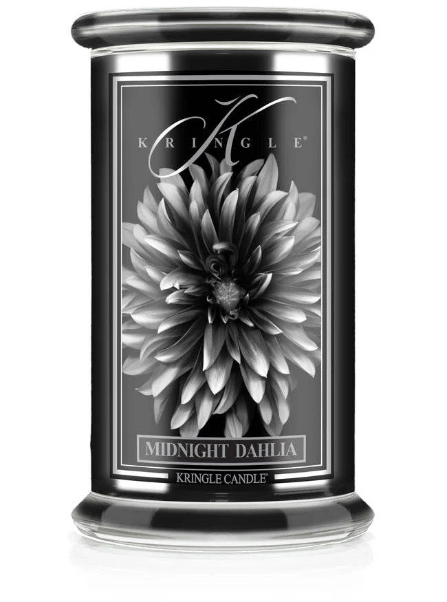 Midnight Dahlia Black Jar | Soy Candle - Kringle Candle Israel