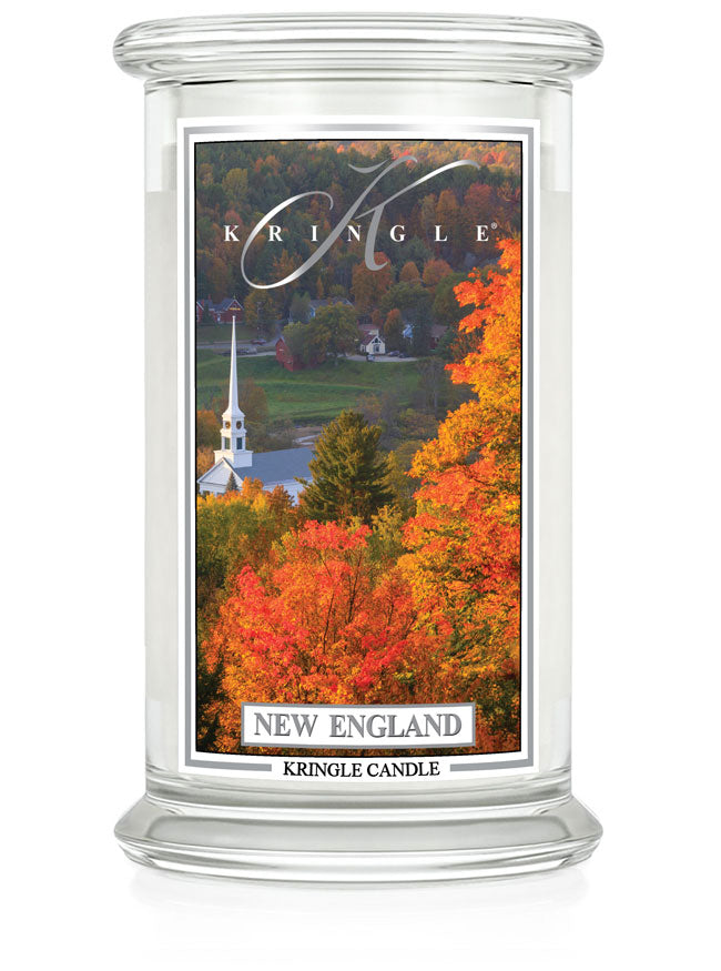 New England Large Jar NEW! | Soy Candle - Kringle Candle Israel