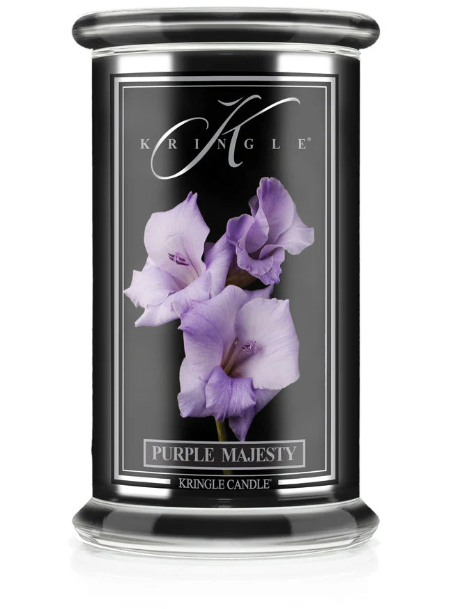Purple Majesty Black Jar | Soy Candle - Kringle Candle Israel
