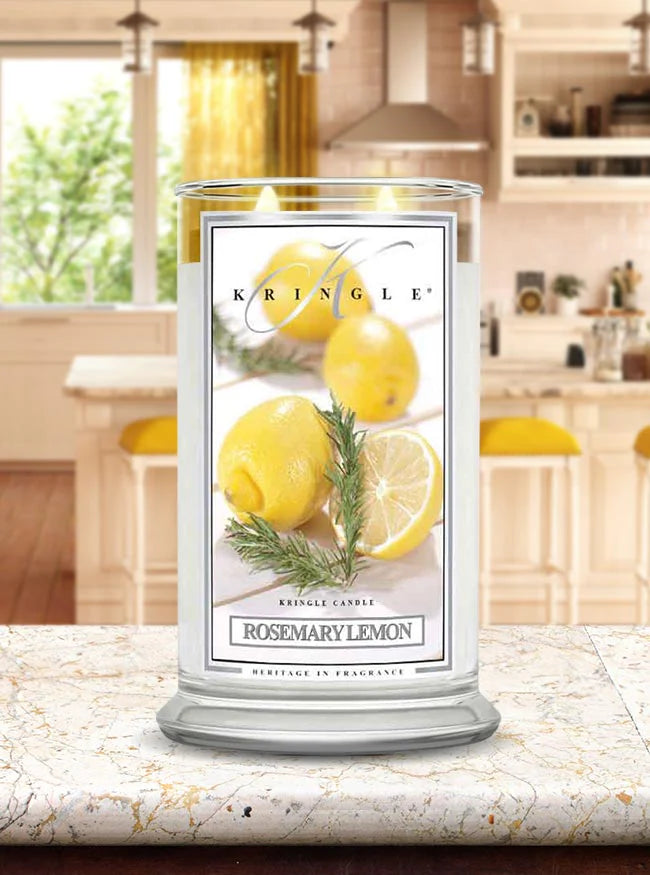 Rosemary Lemon Large Jar | Soy Candle - Kringle Candle Israel