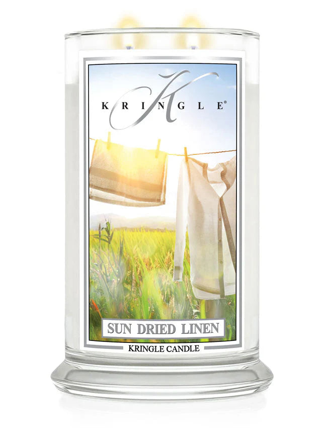 Sun Dried Linen Large Jar NEW! | Soy Candle - Kringle Candle Israel