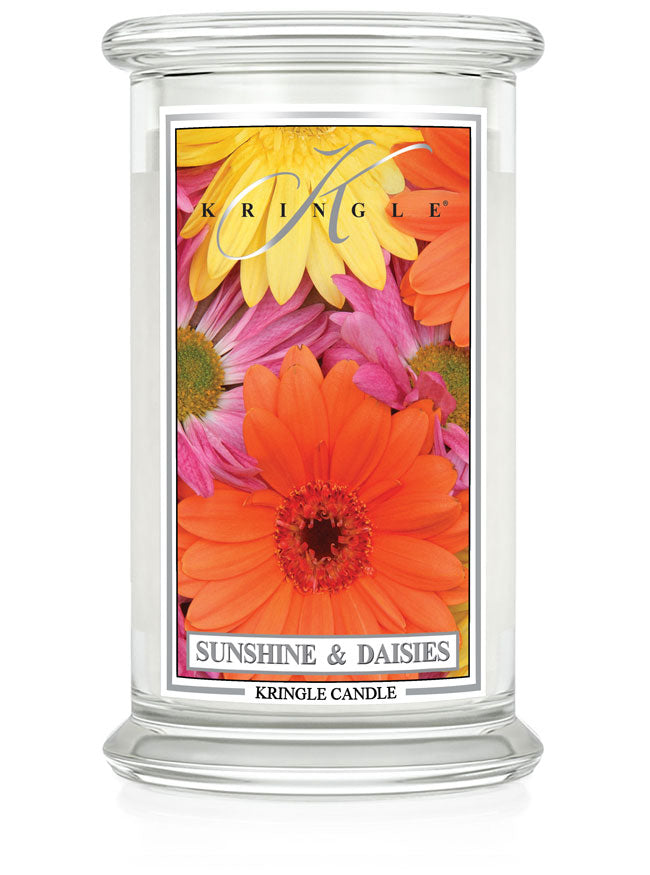Sunshine & Daisies Large Jar NEW! | Soy Candle - Kringle Candle Israel