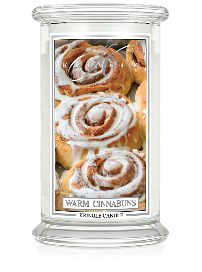 Warm Cinnabuns Large Jar NEW! | Soy Candle - Kringle Candle Israel