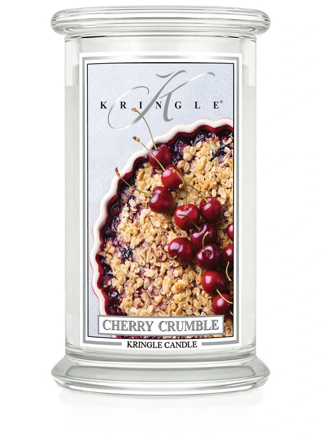 Cherry Crumble Large Jar NEW! | Soy Candle - Kringle Candle Israel