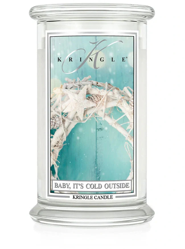 Baby It's Cold Outside Large Jar NEW! | Soy Candle - Kringle Candle Israel