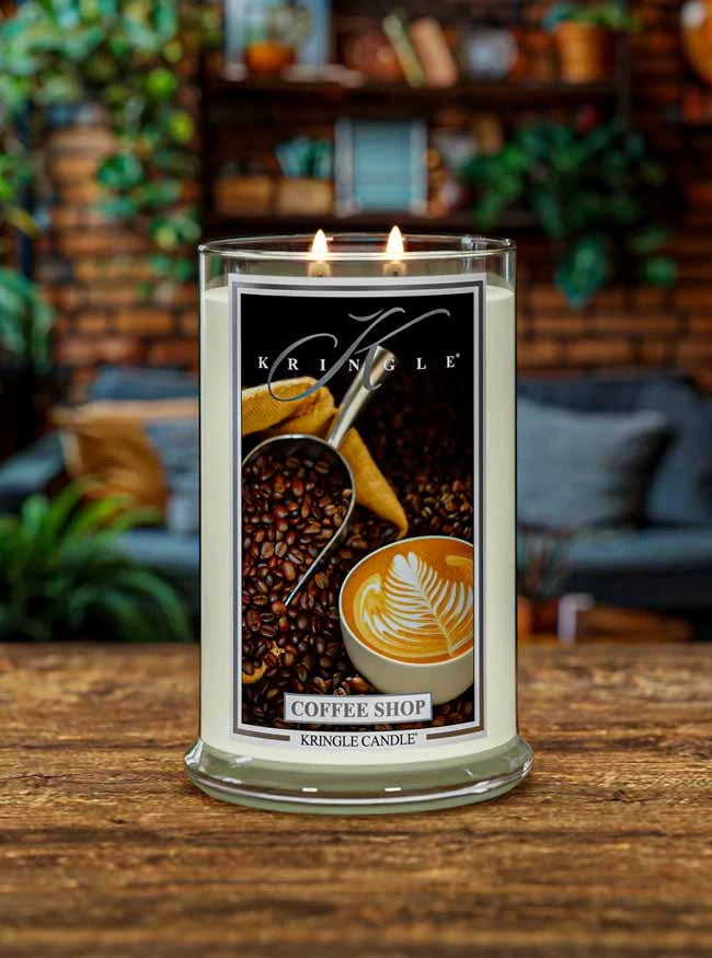 Coffee Shop Large Jar NEW! | Soy Candle - Kringle Candle Israel