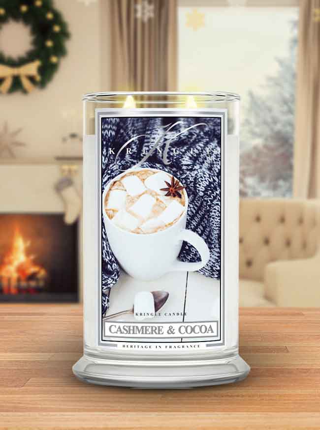 Cashmere & Cocoa I Soy Candle - Kringle Candle Israel