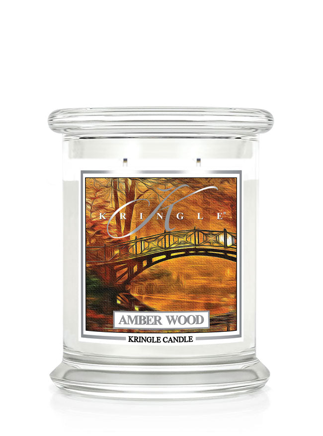 Amber Wood NEW! | Soy Candle - Kringle Candle Israel